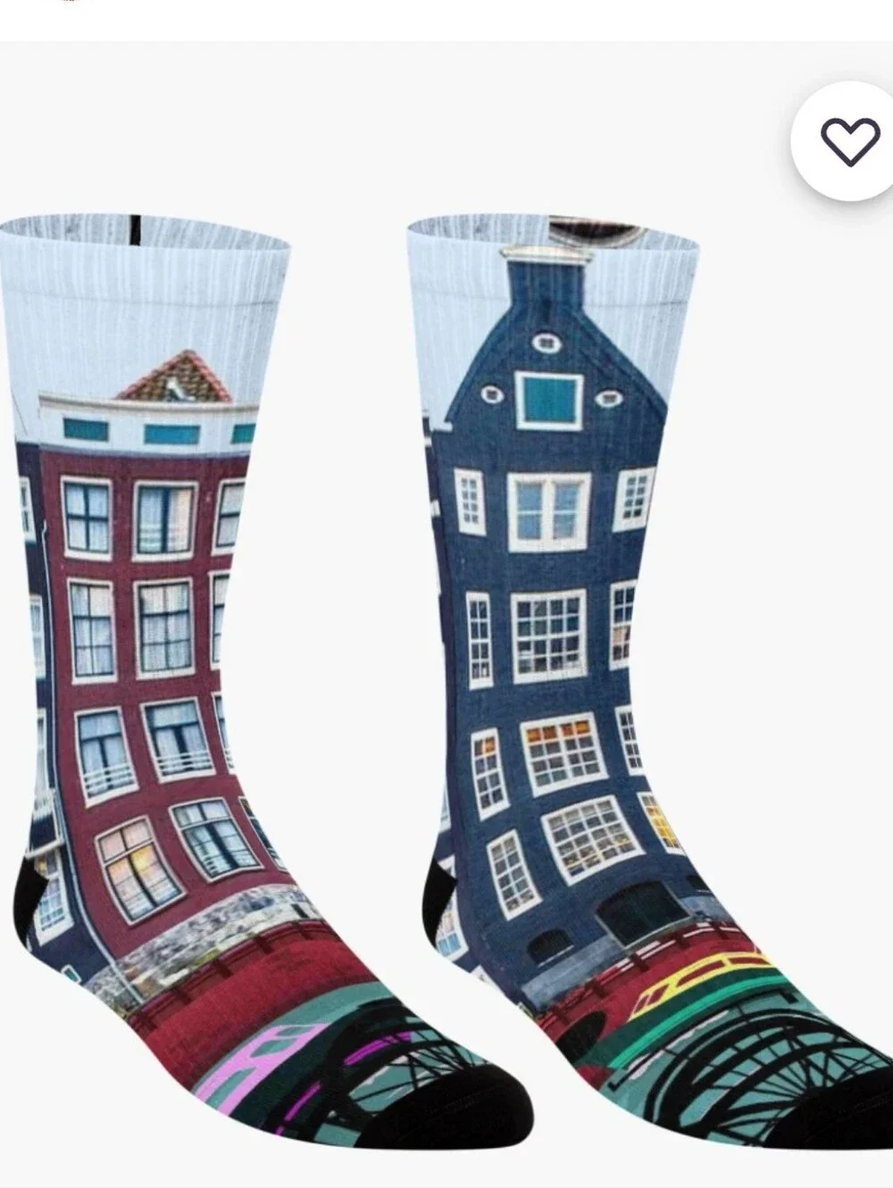 BICYCLE RIDING; In Amsterdam Holland Print SocksSocksWeLove Boutique M 38-44